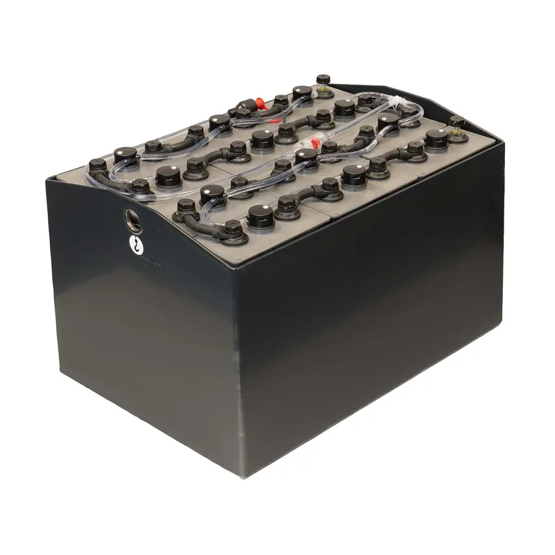 Q-Batteries 24V Gabelstaplerbatterie 5 PzS 300 Ah (615 x 416 x 376mm L/B/H) Trog 4088370 inkl. Aquamatic Must-Have