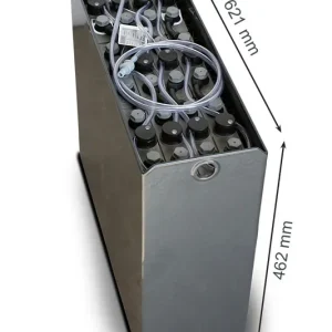 Abverkauf Q-Batteries 24V Gabelstaplerbatterie 2 PzB 160 Ah (621 * 209 * 462mm L/B/H) Trog 57014002 inkl. Aquamatik