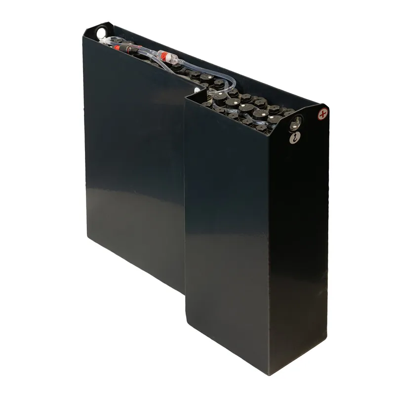 Q-Batteries 24V Gabelstaplerbatterie 2 PzB 200 Ah (762 x 171 x 687mm L/B/H) Trog 57304032 inkl. Aquamatik Heißes Angebot