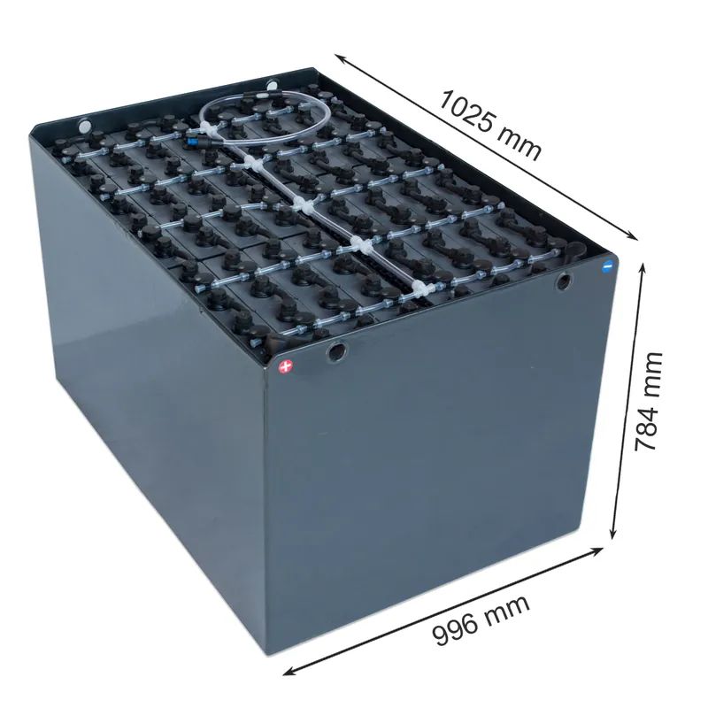 Q-Batteries 80V Gabelstaplerbatterie 6 PzS 750 Ah DIN A (1025 * 996 * 784mm L/B/H) Trog 57019070 inkl. Aquamatik Angebot