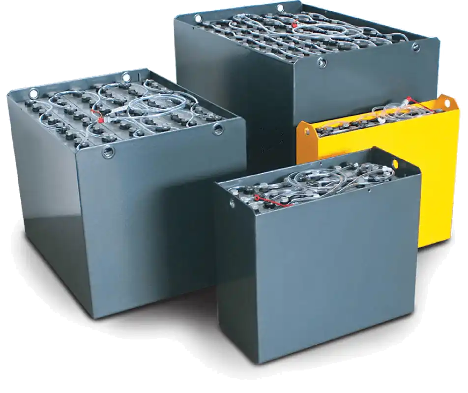 Q-Batteries 24V Gabelstaplerbatterie 2 PzS 280 Ah (799 * 217 * 798mm L/B/H) Trog 40215100 inkl. Aquamatik Bestpreis