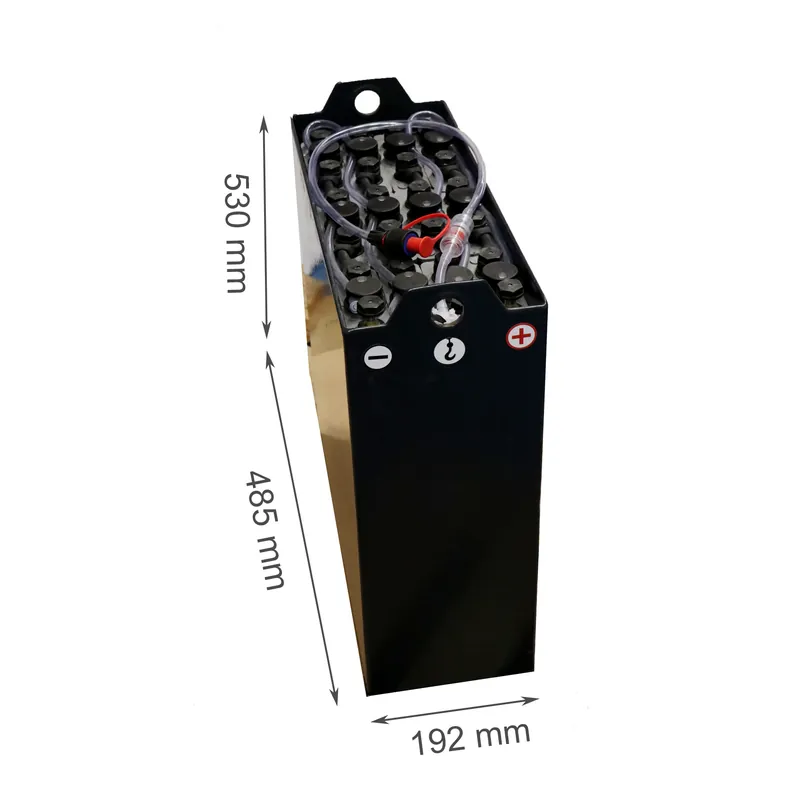 Nur Heute Q-Batteries 24V Gabelstaplerbatterie 2 PzB 130 Ah (485 x 192 x 530mm L/B/H) Trog 57034123 inkl. Aquamatic