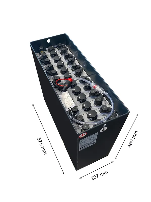 Q-Batteries 24V Gabelstaplerbatterie 2 PzS 160 Ah (575 * 207 * 480mm L/B/H) Trog 57064022 inkl. Aquamatik Kracherpreis