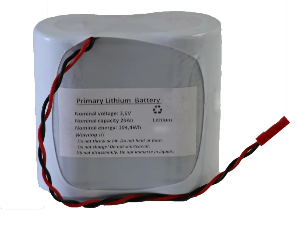 Batteriepack Lithium ER34615M F2x1 3,6V 29000mAh mit Kabel, JST SYP-2T Stecker Bestseller