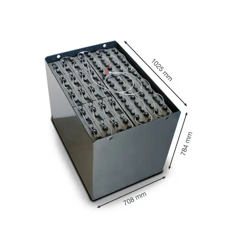 Q-Batteries 80V Gabelstaplerbatterie 4 PzS 560 DIN A (1025 x 708 x 784) Trog 57019023 inkl. Aquamatik Geprüft