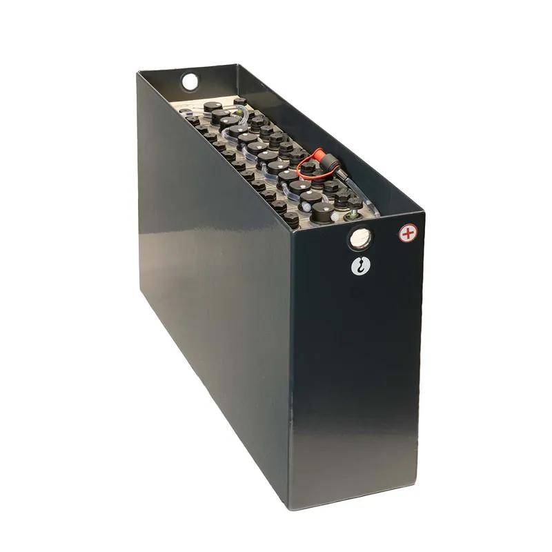 Q-Batteries 24V Gabelstaplerbatterie 2 PzS 160 Ah (810 * 210 * 467mm L/B/H) Trog 57064062 inkl. Aquamatik Schneller Versand