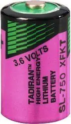 Ausverkauf Tadiran SL 750 S / ER - 1/2 AA Lithium Rundzelle 3,6V 1100mAh Lithium-Thionylchlorid