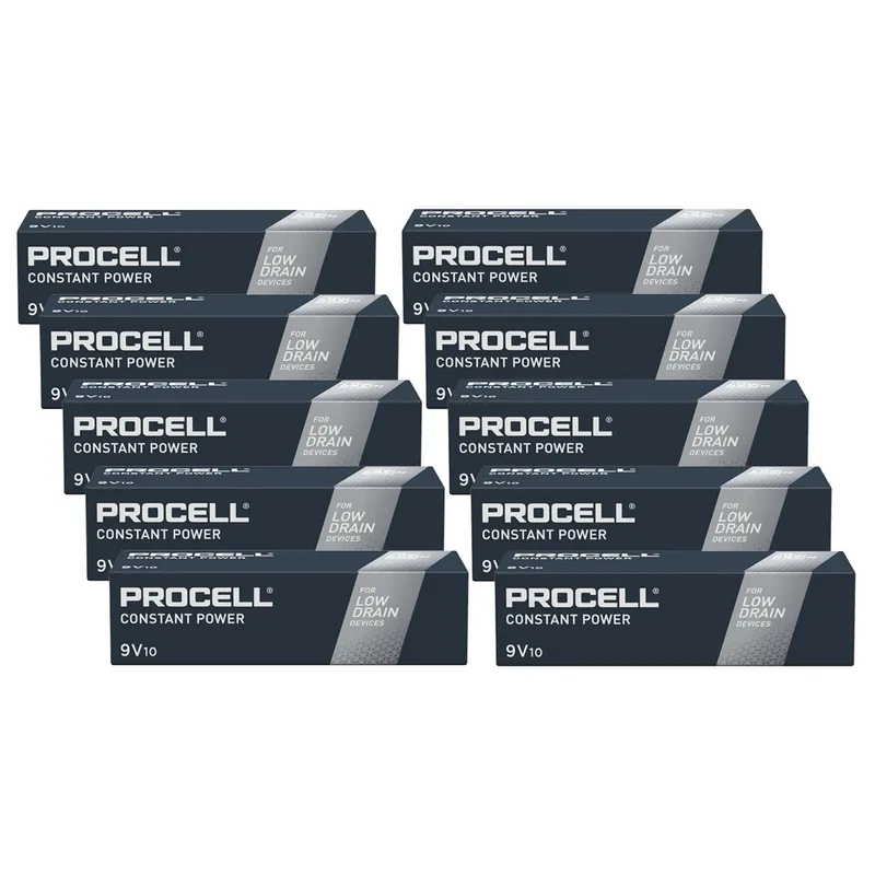Duracell Procell Constant Alkaline 6LR61 9V Block MN 1604 9V 100 Stk. (Box) Sofort Bestellen