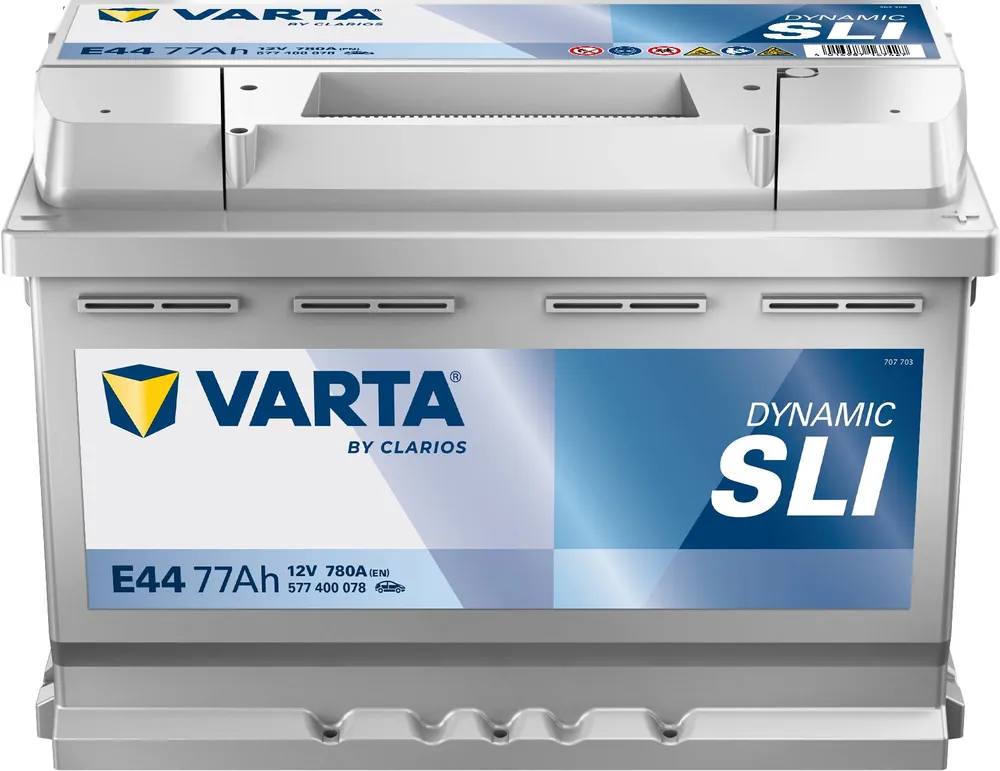 VARTA E44 Silver Dynamic 77Ah 780A Autobatterie 577 400 078 Geprüft