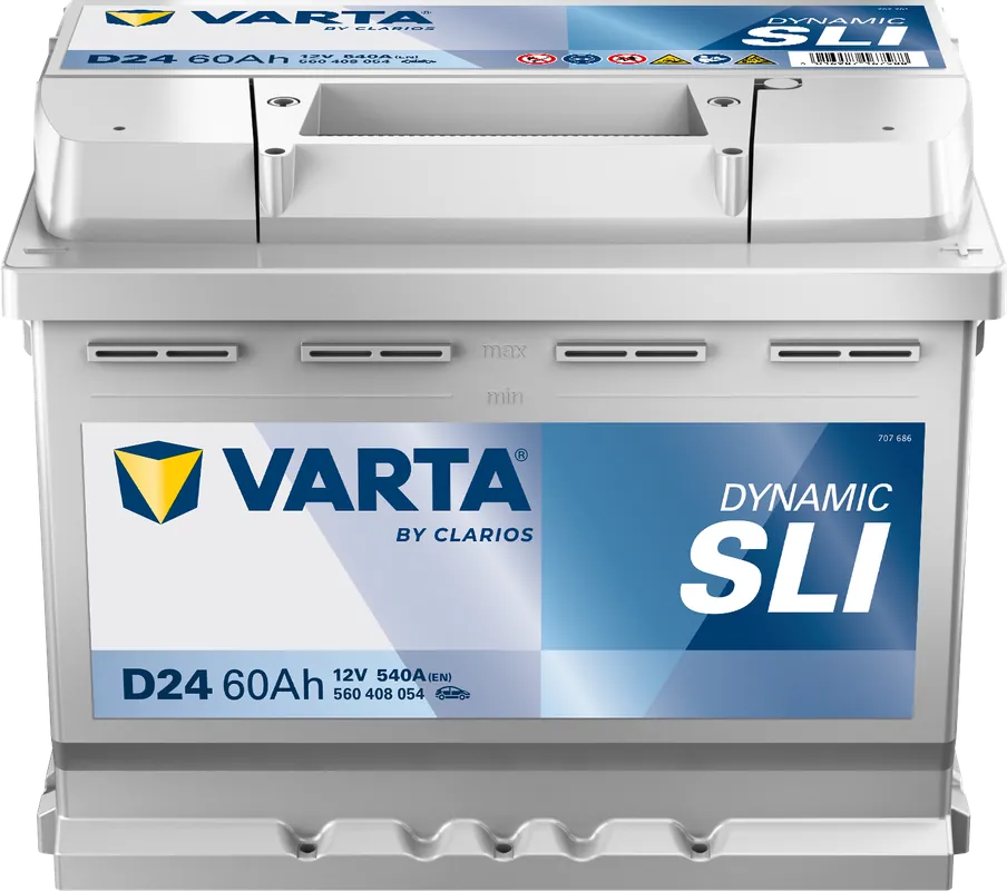 Knallerangebot VARTA D24 Blue Dynamic 60Ah 540A Autobatterie 560 408 054