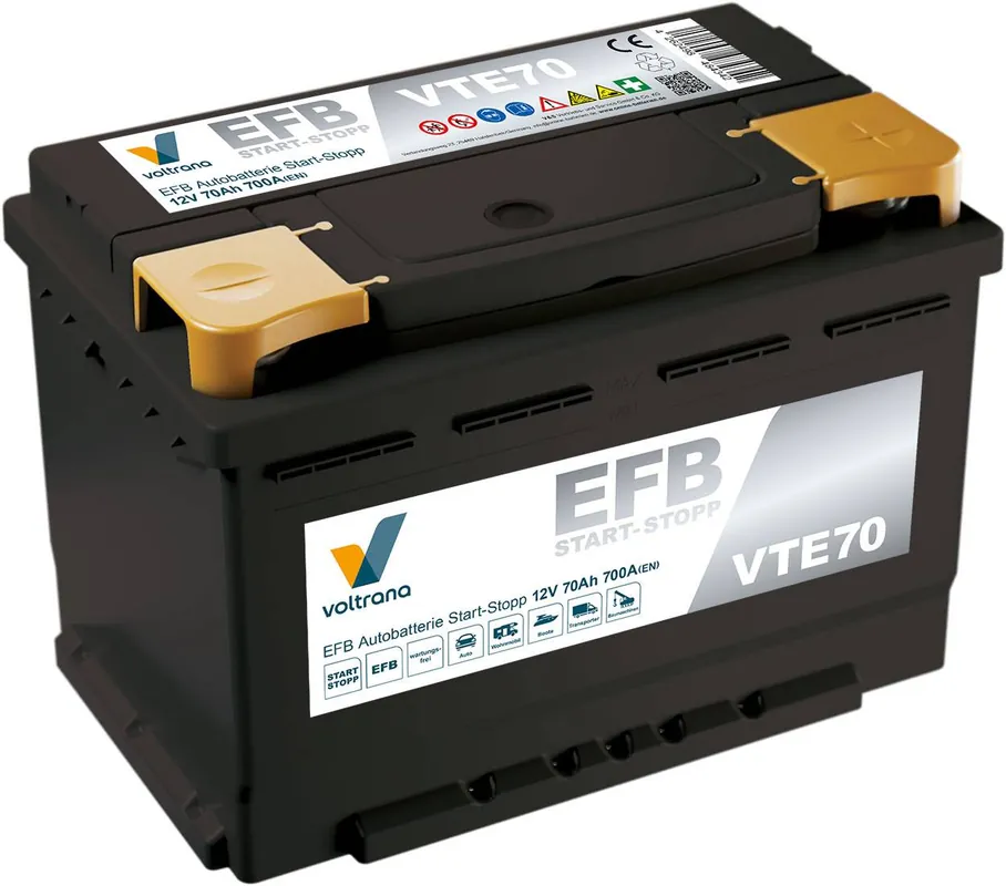 Voltrana EFB Autobatterie Start-Stopp 70Ah 12V 700A VTE70 H6/LN3/L3 Sale