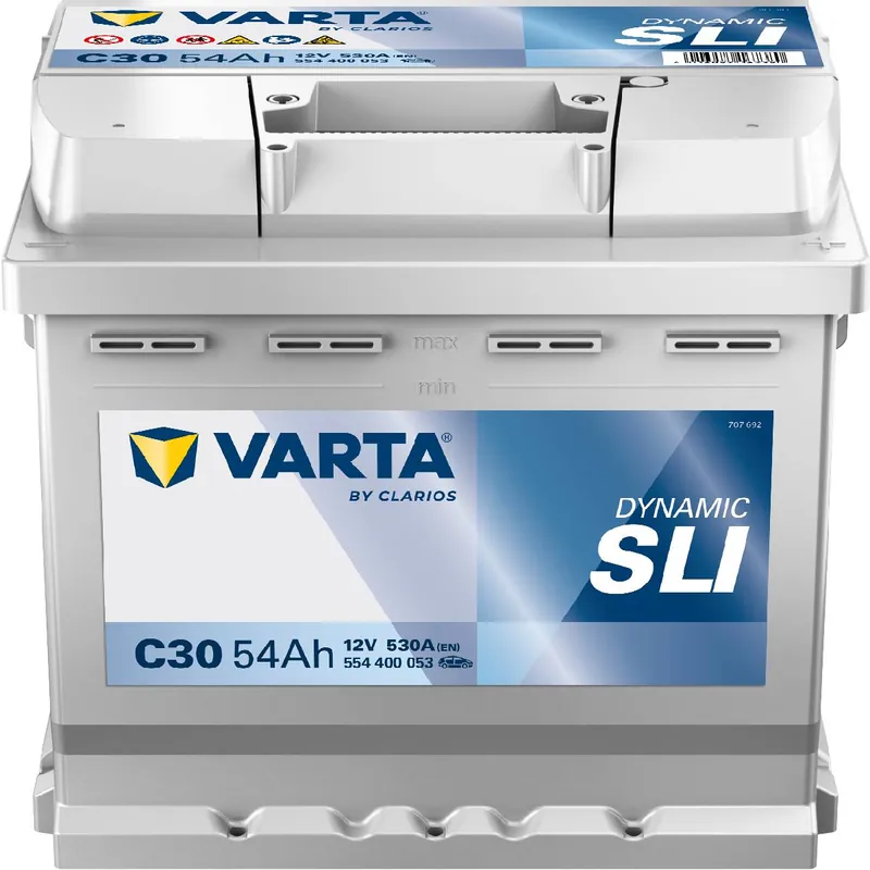 Jetzt Bestellen VARTA C30 Silver Dynamic 54Ah 530A Autobatterie 554 400 053