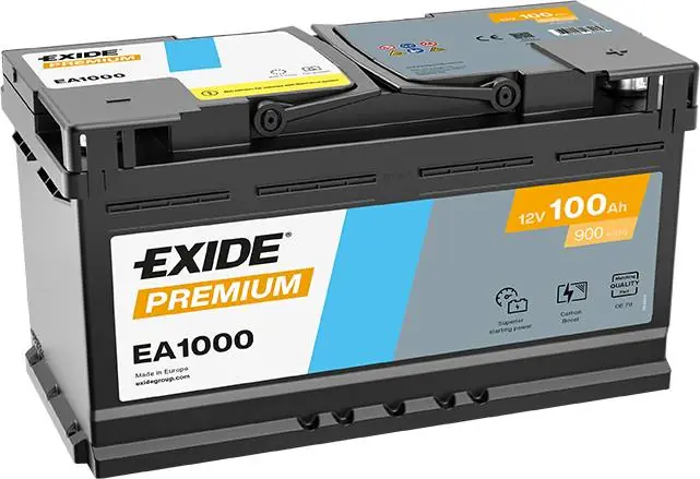 Heißes Angebot Exide EA1000 Premium Carbon Boost 100Ah 900A Autobatterie