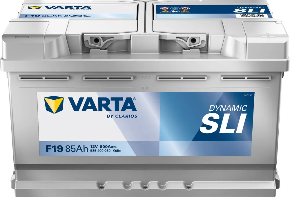 Neue Ware VARTA F19 Silver Dynamic 85Ah 800A Autobatterie 585 400 080