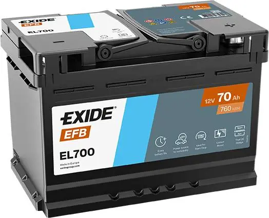 Exide EL700 Start-Stop EFB 12V 70Ah 760A Autobatterie Begrenztes Angebot