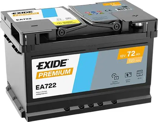 Jetzt Bestellen Exide EA722 Premium Carbon Boost 72Ah 720A Autobatterie