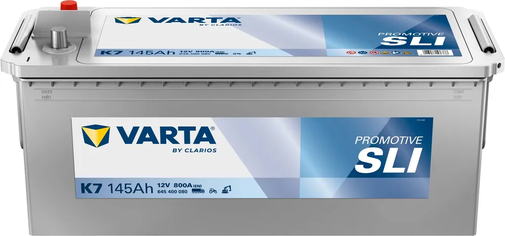 VARTA K7 ProMotive Super Heavy Duty 145Ah 800A LKW Batterie 645 400 080 Zertifiziert
