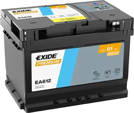 Exide EA612 Premium Carbon Boost 61Ah 600A Autobatterie Preisreduziert