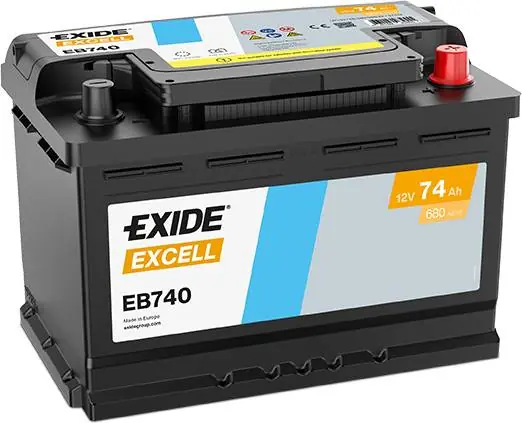 Top-Seller Exide EB740 Excell 74Ah 680A Autobatterie