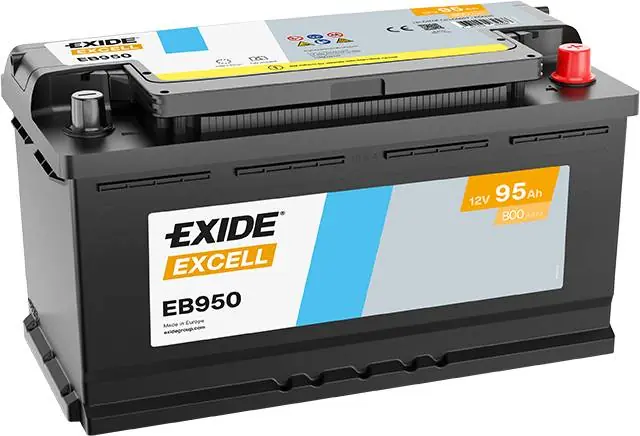 Sichere Zahlung Exide EB950 Excell 12V 95Ah 800A Autobatterie