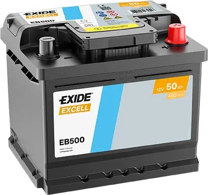 Exide EB500 Excell 12V 50Ah 450A Autobatterie Finale Aktion