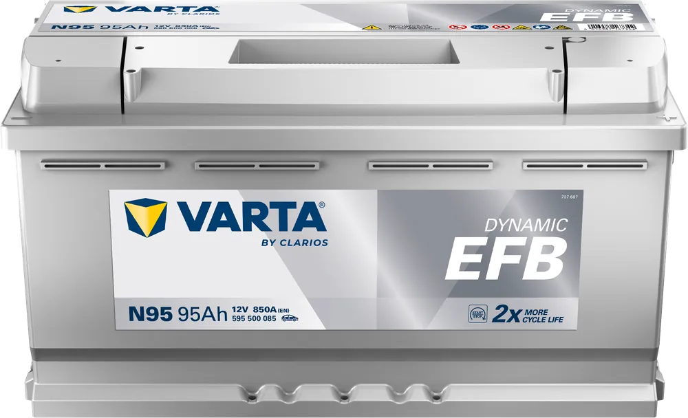 VARTA EFB 95Ah Blue Dynamic 850A Autobatterie Start-Stop 595 500 085 Highlight