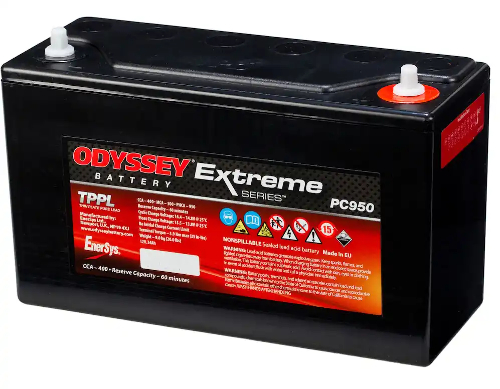 Solange Der Vorrat Reicht Hawker Odyssey ODS-AGM30E 12V 34Ah 400A AGM Motorradbatterie Reinblei Akku