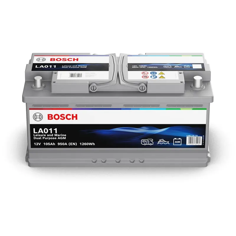 Bosch LA011 Dual AGM Starter-, Versorgungsbatterie 12V 105Ah 950A Bestseller