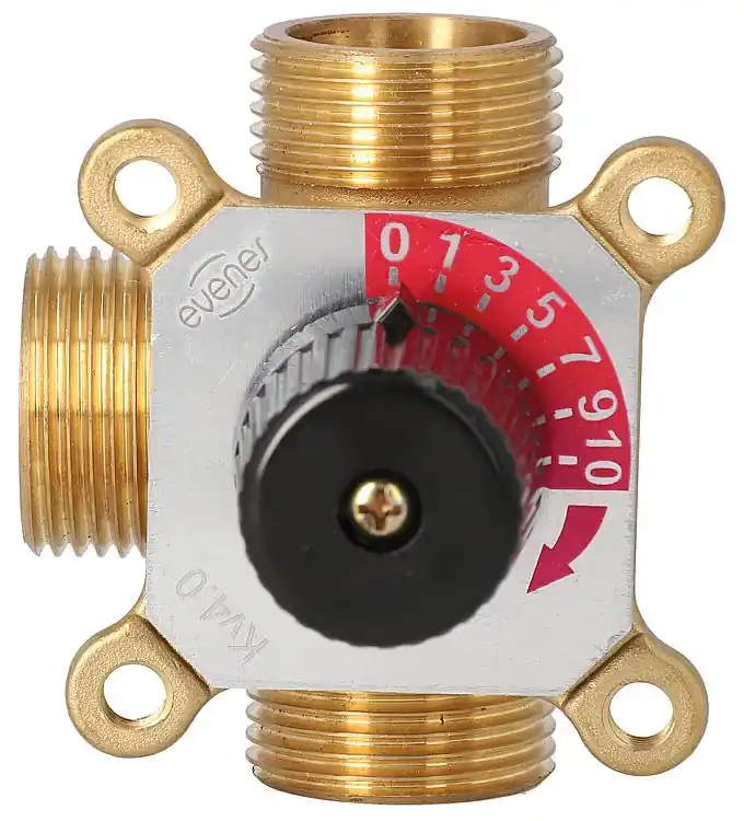 Neuheit 3-Wege Mischer Easyflow, Typ 3A DN20 (3/4") AG, Kvs 2,8