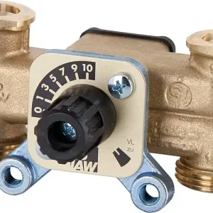 Top-Angebot 3-Wege-Mischer DN20, F3/4"xG1"AG A=90mm, kurze Mischerwelle
