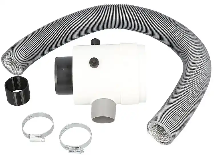 Aktuell Abgas-Kesselanschlussstück DN80/125, Durchgang, RLU für Ecoheat Plus bis 25 kW