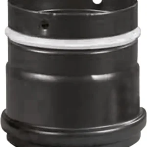 Saisonangebot Abgasanschluss für Pelletsofen Oranier/Justus, Schwarz emailliert, Ø 80 mm