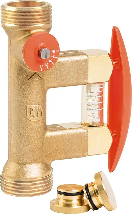 Abgleichventil Tacosetter Bypass Solar 185, DN 20 AG 1"x1", 2-12l/min, Kvs 2,2 Geprüft