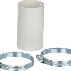 Versand Am Gleichen Tag Anschlussmuffe gerade Comfort Air Drm. 60mm, inkl. 2 Rohrschellen Verbindung von Luftkanäle