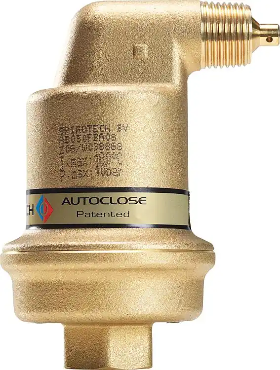 Echt Automatischer-Schnellentlüfter SpiroTopSolar AutoClose DN15(1/2‘‘‘‘)IG, aus Mess
