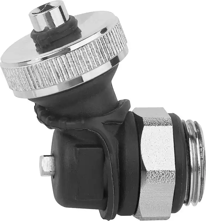Befüll- und Entleerhahn DN15 (1/2"), selbstdichtend,Messing/ Kunststoff, schräge Abverkauf