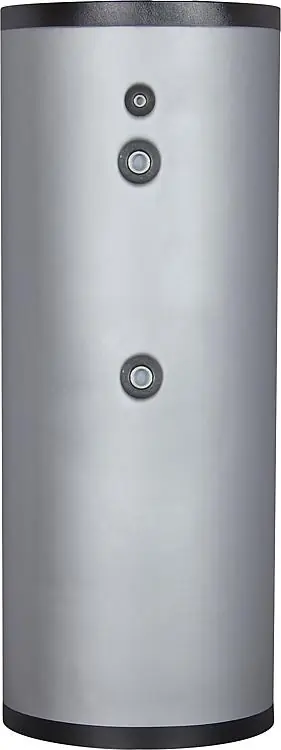 Expressversand Brauchwasserspeicher 150l, Edelstahl V4A, mit einem Wärmetauscher und Isolierung