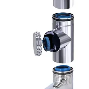 CondensBlue Basis-Set 5 Aussenwand, edelstahl DN 60/100 Knallerangebot