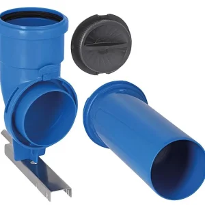 CondensBlue Kurzbogen-Set mit Kurzer Auflageschiene DN 80 Schneller Versand