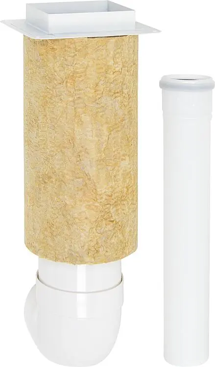 Deckenanschlußelement Skobifix XXs mit Anschlussbogen 87°, DN 80/125 Neue Ware