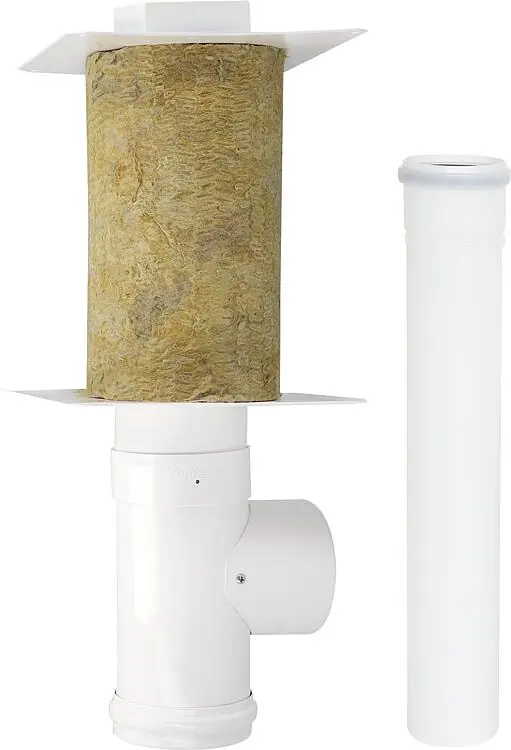 Neue Kollektion Deckenanschlusselement Skobifix XXs mit Revisionsöffnung, DN 80/125