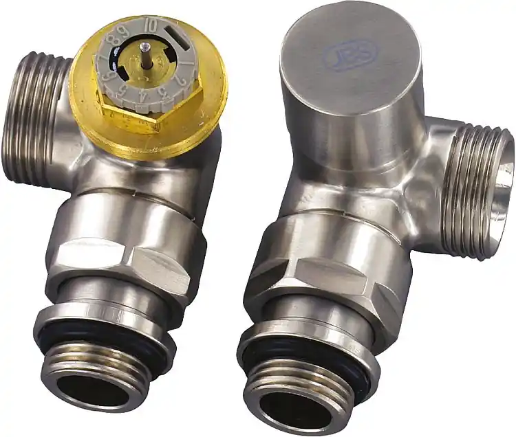 Design-Thermostatventil-Set Winkeleckform D 3933 DN15 (1/2") AG 3/4" (Eurokonus) Ausverkauf