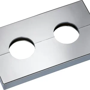 Doppelrosette Typ Kopenhagen Chrom glänzend - 19mm Beliebt