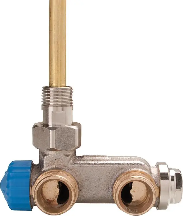 Finale Aktion E-Z Ventil mit Tauchrohr DN 15 Einrohrsystem Durchgangsform