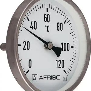 Top-Preis Edelstahlthermometer, 0 - 120 C, 1/2", 100 mm, Schutzrohr 100 mm