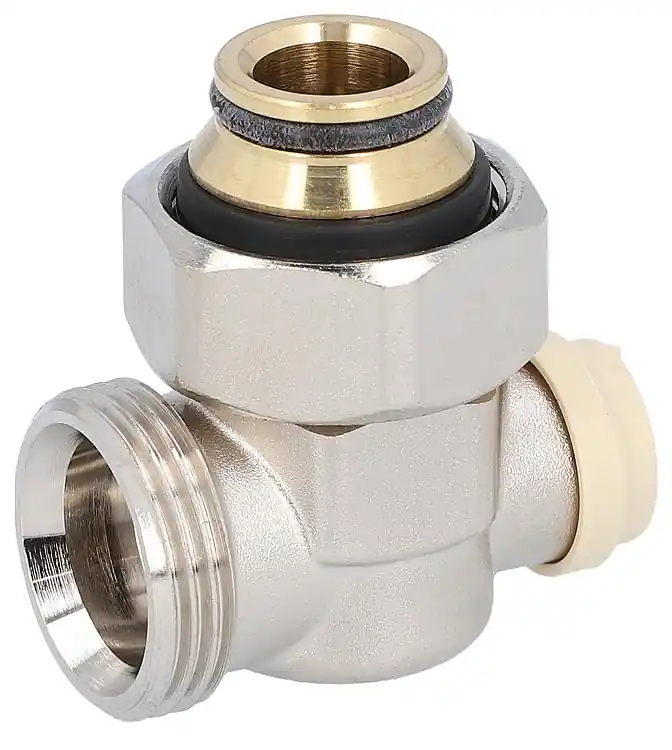 Echt Einzelkugelhahn Eckform 3/4"IG Eurokonus Rohranschluß 3/4"