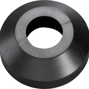 Einzelrosette Typ München Schwarzgrau -ähnlich RAL 7021 - 15mm Super-Preis