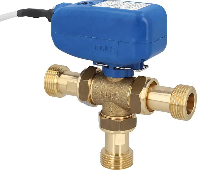 Preis Gesenkt Elektrokugelhahn MUT TMO 3-Wege, SPST Ansteuerung 230 V, DN 15(1/2") AG