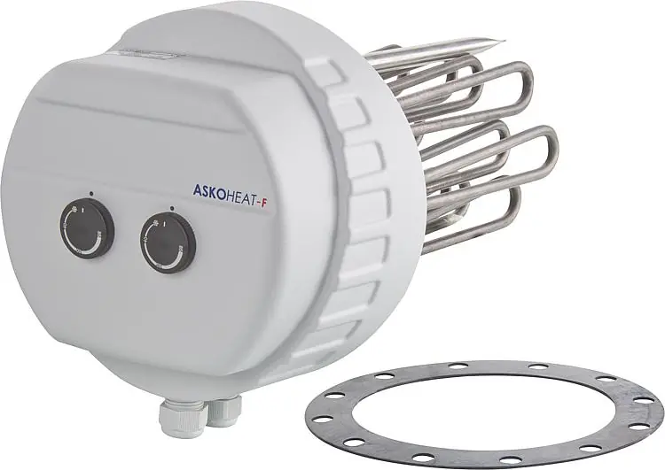 Jetzt Bestellen Flanschheizkörper 10.0/7.5/5.0 KW 3x400V AC, Drm 280 mm Einbaulänge 300 mm