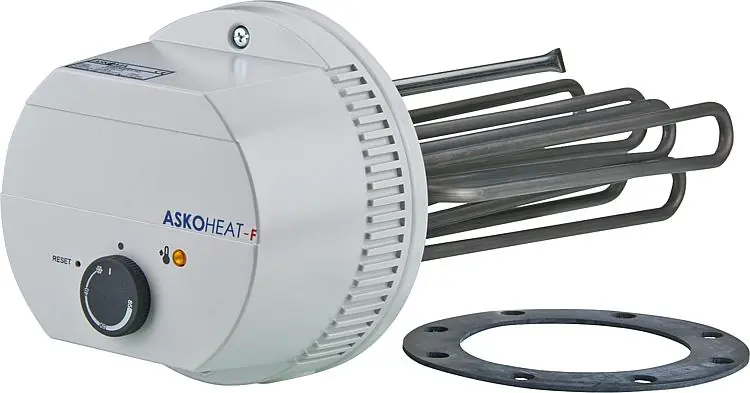Flanschheizkörper 2,5 KW 230V AC/3x400VAC Flansch Drm. 180mm Einbaul. 310mm Sichere Zahlung